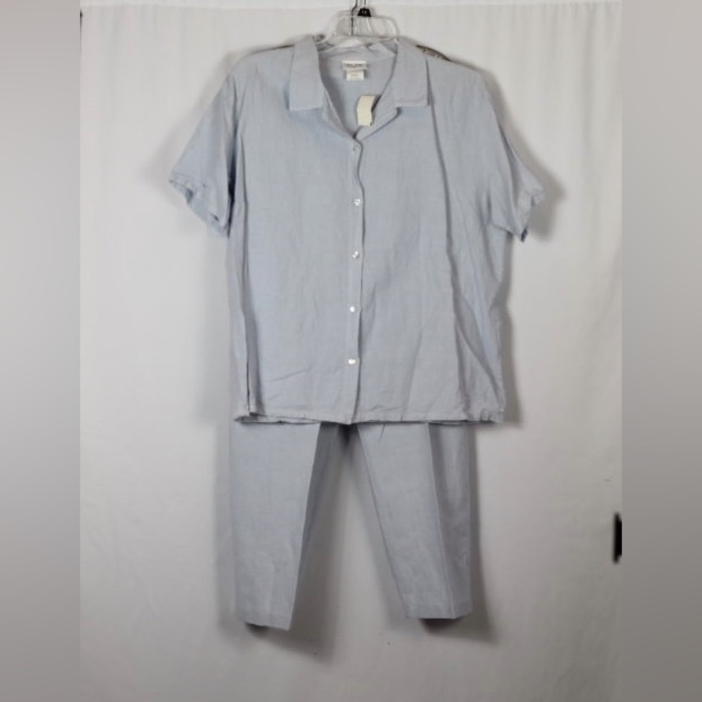 Cotton Studio Top Blouse Pants 2Pc Set Outfit